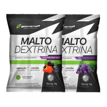 Imagem de 2x Maltodextrina Malto Dextrin 1kg - Bodyaction (Único, Guaraná com açaí/Uva)
