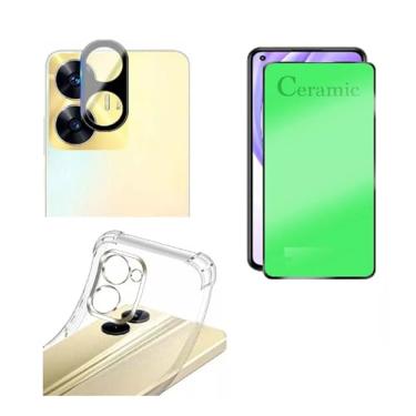 Imagem de Kit Completo Para Realme C55 6.72 - Capa Reforçada + Película Ceramic 9D Clear + Película Da Câmera