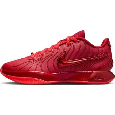 Imagem de Nike Tênis masculino Lebron XXI, Crimson brilhante/vermelho academia, 10.5 Women/9 Men