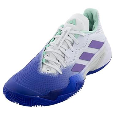 Imagem de adidas Tênis feminino Barricade Clay Azul lúcido e Violeta Fusion, Multicolorido, 9 US
