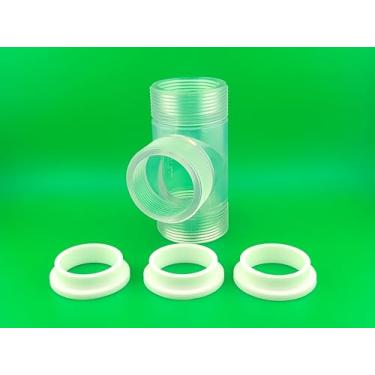 Imagem de União de junta T de mangueira dividida para bombas de piscina e piscina Intex, Bestway, Coleman de 3,8 cm com juntas de anel de 3 L