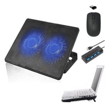 Imagem de Base Suporte C/ Cooler 2x Hub 4 E Mouse Para Notebook Acer - BD Net