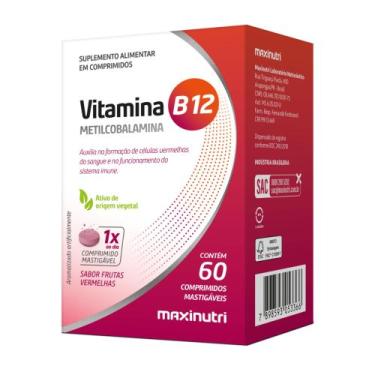 Imagem de Vitamina B12 Metilcobalamina Energia Vitalidade - Maxinutri
