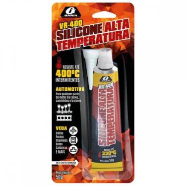 Imagem de Silicone Bond Garin Alta Temperatura Bisnaga Vermelha 50G Blister