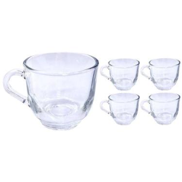 Imagem de Conjunto C/4 Xícaras De Chá Vidro 150ml Transp. Praticasa