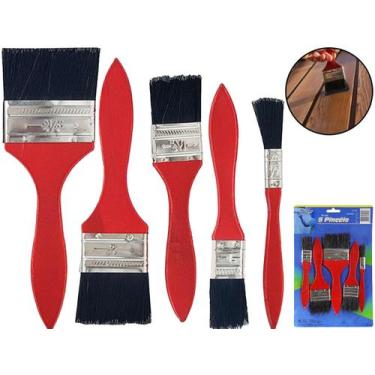 Imagem de Jogo De Pincéis Pintura Construção Parede Casa Obra Pintor Profissiona