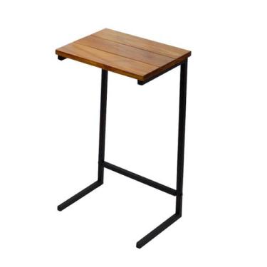 Imagem de Mesa De Apoio Sofá Unna Para Sala Escritório Suporte Notebook Trabalho