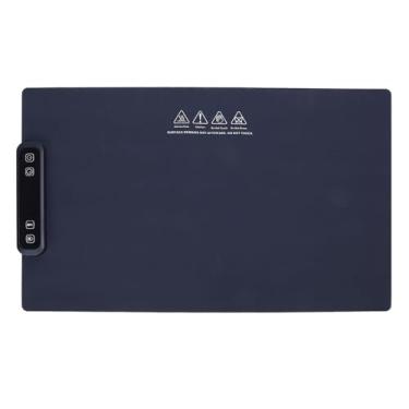 Imagem de Bandeja de Aquecimento Elétrica, 3 Configurações de Temperatura Tecnologia Esteira de Aquecimento de Alimentos Distribuição de Calor Uniforme para Festa (Plugue UE)