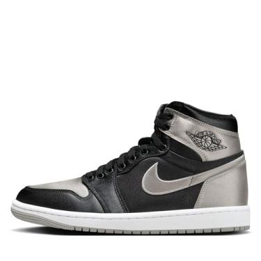 Imagem de Jordan Tênis feminino Air 1 High Retro OG 'Satin Shadow' - (FD4810 010), Preto/cinza médio-branco, 40