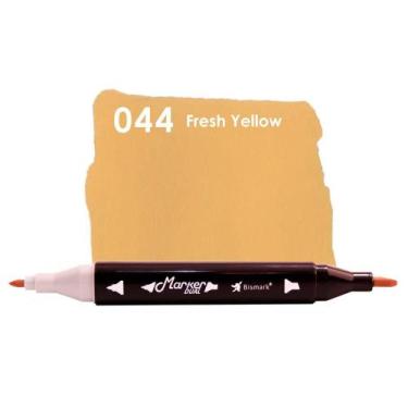 Imagem de Caneta Marcador Marker Dual Ponta Dupla 44 Fresh Yellow Bismark