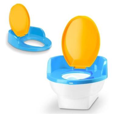 Imagem de Penico Pipinico Infantil Troninho Transição Redutor Azul Oferta - Card