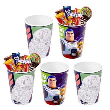 Imagem de Kit com 5 Copos Toy Story Buzz Lighyear para Festa infantil Decoração 