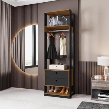 Imagem de Closet Aberto Titan Guarda Roupa Organizador Com Gavetas - Móveis Leão