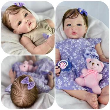 Imagem de Bebê Reborn Menina, Recém nascida, Enxoval Completo - Mundo Azul e Ros