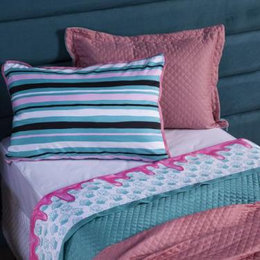 Imagem de Jogo de Cama Cake Donuts Branco Solteiro 03 Peças - Micropercal 180 Fi