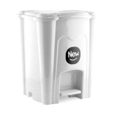 Imagem de Lixeira Cesto de Lixo Para Cozinha E Banheiro Com Pedal 20l - New Plas