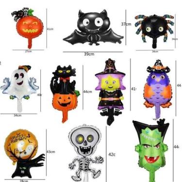 Imagem de Kit 3 Balões Decorativos Temáticos Festa Halloween Terror - Belos e Be