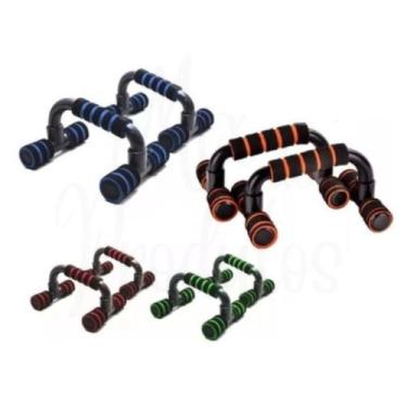 Imagem de Barra De Chão Apoio Para Flexão Ergonômicas Exercício Fitnes - Novo Sé
