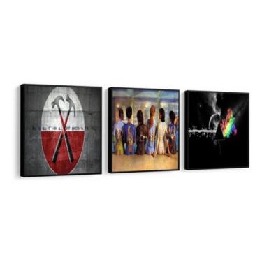 Imagem de Quadro Mosaico Decorativo Banda Rock Pink Floyd Album 180x60 - NEYRAD
