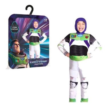 Imagem de Fantasia Macacão Longo Capuz Lightyear Disney Pixar Tam P - Super Magi