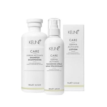 Imagem de Kit Keune Care Derma Activate Shampoo Loção Leave-in (3 produtos) - Ke