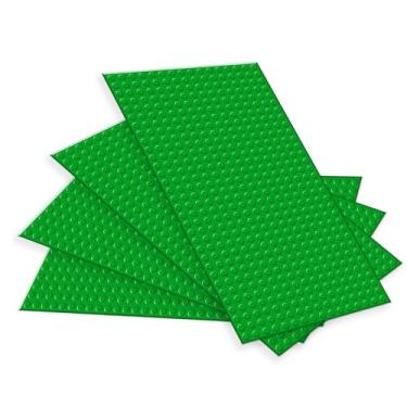 Imagem de TORMEN 10x5 inch Classic Baseplates, Building Bricks Plates Compatible for Major Brands, & STEM Activities, Inspiring Creativity & Learning(Green*4