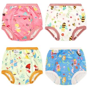 Imagem de Max Shape 6 pacotes de roupas íntimas de treinamento para meninas com camadas absorventes de ceia, Sereia, 4 Anos