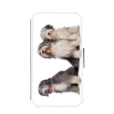 Imagem de Rikki Knight Bearded Collie Dogs Design Nova Carteira Flip Galaxy S3 Capa para Galaxy S3