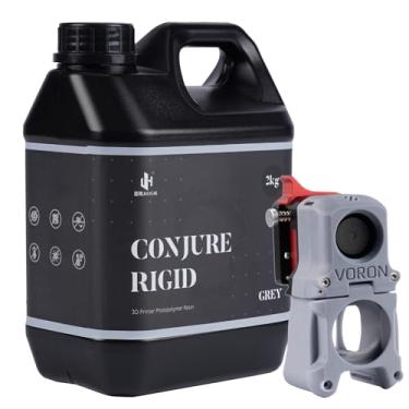 Imagem de Chitu Systems Conjure resina rígida com recursos semelhantes à engenharia para impressão de resina de gadgets funcionais, baixo encolhimento para impressão 3D LCD de figura articulada (cinza, 2000 g)