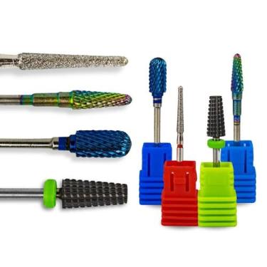 Imagem de Kit 4 Brocas Tungstênio Large Barrel Ball M-Blue + Umbrella TRL-Bit + 
