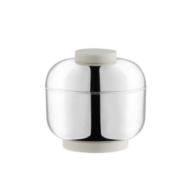 Imagem de Bowl Volupté Pequeno Prata com Resina Branca - St James