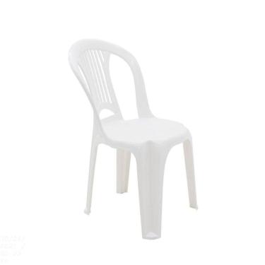 Imagem de Cadeira Tramontina Bistrô Atlântida Leve Em Polipropileno Branco Tramontina