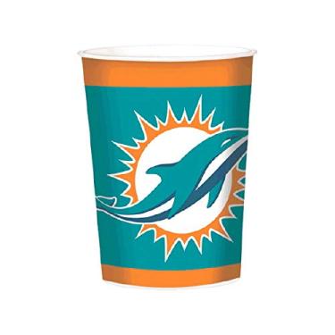 Imagem de Copo de lembrancinha da coleção "Miami Dolphins", 12 unidades