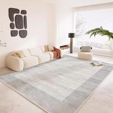 Imagem de Grande área listrada sala de estar tapete abstrato quarto casa arte cabeceira tapete macio moderno área de lazer tapetes de pelúcia, SY1051, QD, 300x400CM