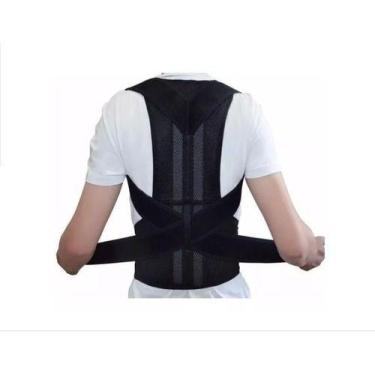 Imagem de Cinta Colete Corretor Postura Coluna Lombar Reforçada Forte - OEM, M