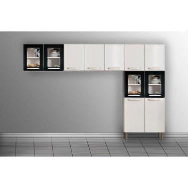 Imagem de Kit de Cozinha Modulada 3 Peças Evidence (2 Armários + 1 Paneleiro) CP