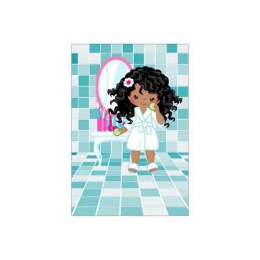 Imagem de Painel De Festa Vertical 1,50 x 2,20 -  Dia de Beleza Spa Cute 006 - V