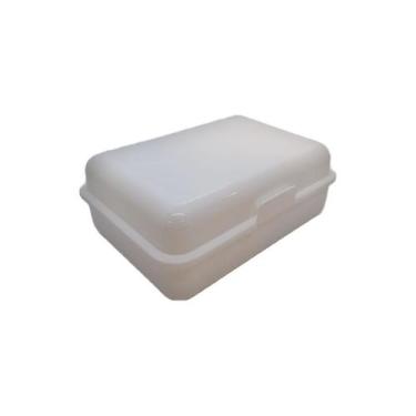 Imagem de Caixinha Lembrancinha Plástica Branco 18cm x 7cm - 1 unidade - Rizzo -
