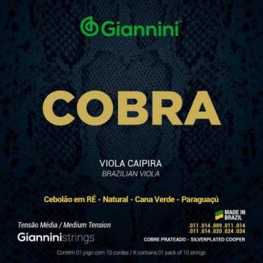 Imagem de Encordoamento Para Viola Aço Média Série Cobra Giannini GESVM
