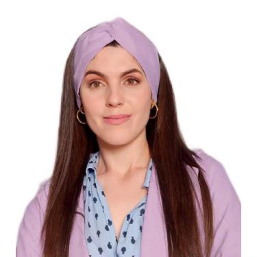 Imagem de Touca Turbante Feminina Eva Lilás - Gardenia Jalecos