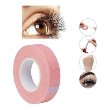 Imagem de Fita Transpore Rosa Para Alongamento De Cílios - bycx
