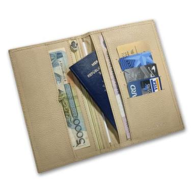 Imagem de Carteira Porta Passaporte Couro RFID Blocking 19-R Raffai Couros, Arei
