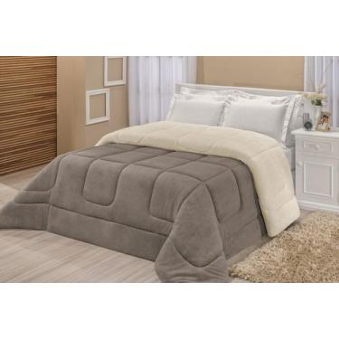 Imagem de Coberdrom Sherpa Dupla Face Queen ou King - MFF ENXOVAIS & J.F, Cinza,