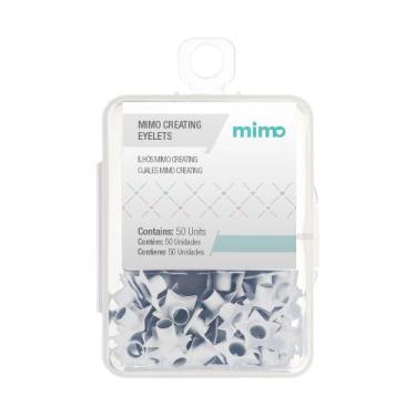 Imagem de Ilhós Mimo Creating Estrela Branco 4,5mm 50 unidades