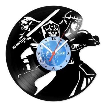 Imagem de Relógio De Parede Disco Vinil Jogos e Games - Legend Of Zelda 01 - VJG
