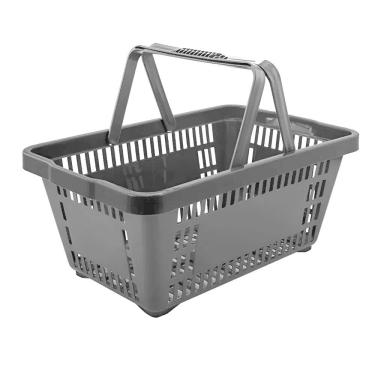 Imagem de Cesta De Supermercado Cs13 Plastica Preta - Acimaq