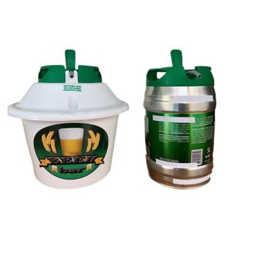 Imagem de Cooler Portátil Á Gelo Para Barril 5l - Branco