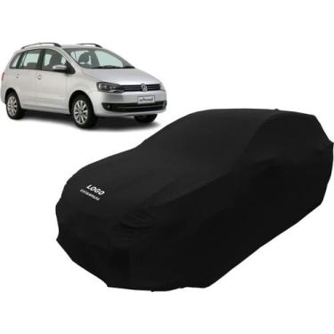 Imagem de Capa Carro Volksvagen Spacefox Com Elástico Melhor Fixação - Mz, Preta