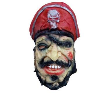 Imagem de Máscara Látex Pirata Halloween Fantasia - MC Presentes