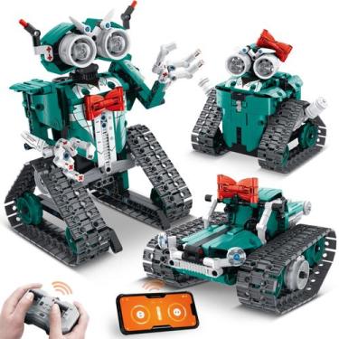 Imagem de Kit de construção iQKidz App/Remote Control STEM 3 Robot 3 em 1